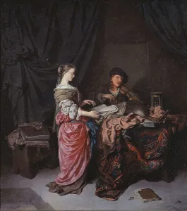 Das Duo, 1663 Der Schöpfer ist Cornelis Bega