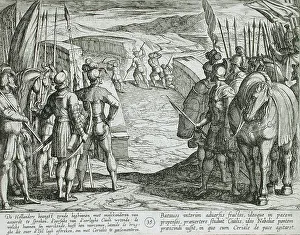 Die Niederländer werden Angst haben und beginnen Verhandlungen über den Frieden, veröffentlicht im Jahr 1612. Künstler: Antonio Tempesta