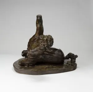 Centaur Mythology Drucke: Dying Centaur, modelled c. 1869, cast 1968. Creator: Joseph Ternbach