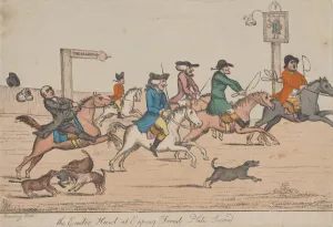 Georgian Era Caricature Drucke: The Easter Hunt at Epping Forest, Plate Second, ca. 1810. Creator: Unknown