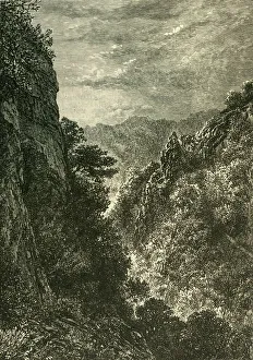 Our Own Country Book Art Drucke: Ebbor Gorge, 1898. Creator: Unknown