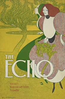 Heritage Art From USA Drucke: The echo, c1894 - 1896. Creator: William H Bradley