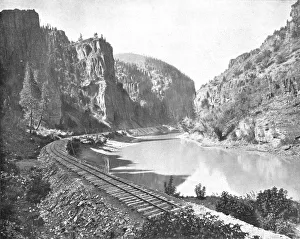 Klangfelsenklippen am Kanon des Großen Flusses in Colorado/USA um 1900 vom unbekanntem Künstler