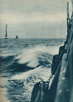 Devon Coastline Photography Drucke: Eddystone Lighthouse, 1936