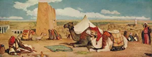 Orientalist Oil Paintings Drucke: Edfou: Upper-Egypt, 1860, (c1915). Artist: John Frederick Lewis