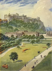 Colourful British Landscapes Drucke: Edinburgh Castle, c1948. Creator: Unknown