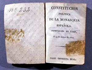 Santiago Ortega Artwork Spain Drucke: Edition of the Constitution of the Spanish Monarchy, enacted in 1812