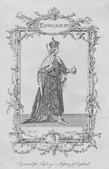 Monochrome Royal Portraits Drucke: Edward IV, 1773. Creator: Unknown
