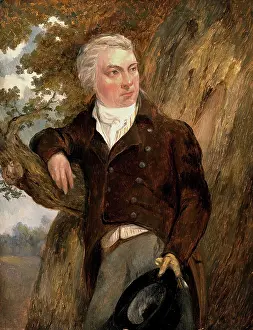 English Heritage Art Collection Drucke: Edward Jenner, with a view of Berkeley, Glos. Creator: John Raphael Smith