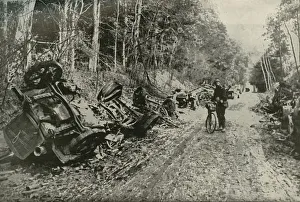 Monochrome War Images Drucke: The Effect of British Shell Fire, (1919). Creator: Unknown