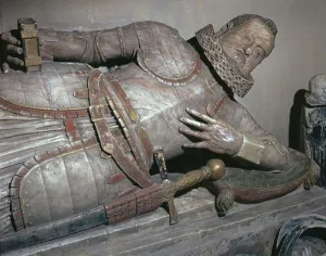 Statue von Sir John Scudamore aus dem 17.Jahrhundert
