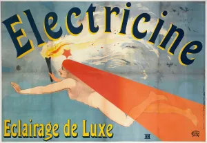 Elektrizität.Einrichtung von Luxe-Licht, 1896.Kreier: unbekannt