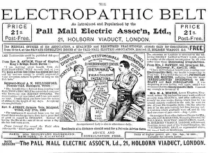 Illustrated London News Ads Drucke: The Electropathic Belt, 1883. Creator: Unknown
