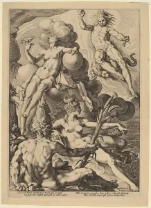 Die vier Elemente, 1588. Ersteller: Jakob Matham