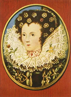 Nicholas Hilliard Miniature Drucke: Elisabeth, (1933). Creator: Unknown