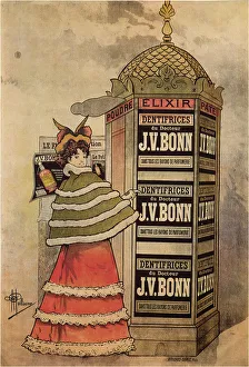 Vintage Toothpaste Advertisement Drucke: Elixir-Dentifrices du Docteur J. V. Bonn, 1893. Artist: Guillaume, Albert (1873-1942)