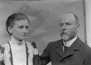 Black And White Fashion Drucke: Elizabeth Esplain L'Estrange (nee Ely ) & Robert Augustus Henry L'Estrange, c1900s