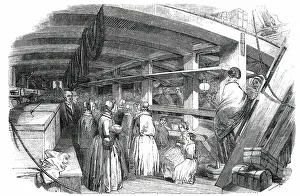 Emigrantenschiff, zwischen den Decks, 1850. Künstler: Unbekannt.