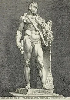 Der Kaiser Commodus ... Hercules, 1591. Schöpfer: Hendrik Goltzius