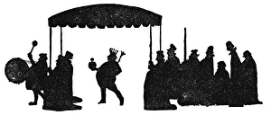 Hans Christian Andersen Art Drucke: So Now The Emperor Walked Under His High Canopy, c1930. Artist: W Heath Robinson