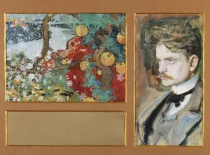 Drucke von Ein Stück aus En Saga (Johannes Brahms und Fantasie-Landschaft), 1894, im Bestand der Firma Ainola Finnland Drucke: Ein Bild aus einer Sage (Johannes Sibyll und Fantasylandscap)