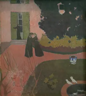 Drucke von Begegnung, 1892. Drei Frauen in einem Garten Maurice Denis Drucke: Begegnung, 1892. Künstler: Maurice Denis