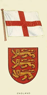 England National Flag Drucke: England, c1935. Creator: Unknown