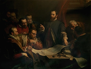 Flanders Belgium Europe Art Drucke: Episode in the Life of Gilbert van Schoonbeke. Creator: Jan Swerts