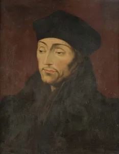 Black Clothing Fashion Drucke: Erasmus Desiderius Rotterdam, ca. 1467-1536, c15th century. Creator: Anon
