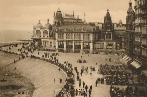 Belgian Historical Landmarks Drucke: The Esplanade and the Kursaal, c1928