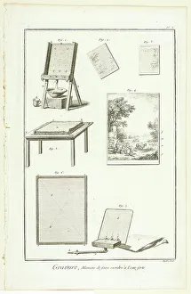 Zuschneiden (Biss an die Platte), von der Enzyklopädie, 1762/77; Schöpfer: A.J.Defeirt