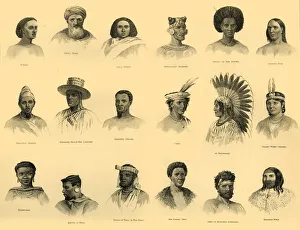 Antique Black And White Photos Drucke: Ethnology, c1910. Creator: Unknown