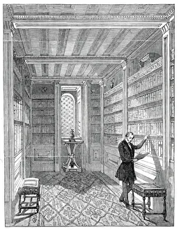 Die etruskische Bibliothek, 1845. Schöpfer: Unbekannt.