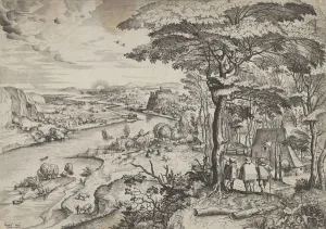 Drucke von Das Gesehene zu Emahs, Landschaft mit Pilgern zu Emahs, um 1555-56 Pieter Bruegel Der Ältere Drucke: Das Gesehene zu Emasch, um das Jahr 1555/56