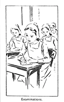 Home Front Britain 1940s Drucke: Examinations, 1940