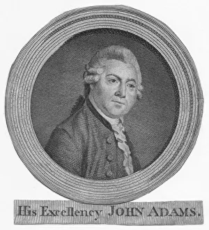 US History Figures Drucke: His Excellency John Adams, c1783. Creator: Unknown