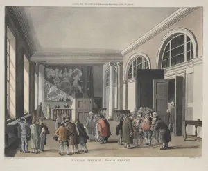 English Heritage Images Online Drucke: Excise Office, Broad Street, 1810. Creator: Thomas Rowlandson (British, 1756-1827)