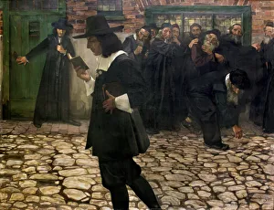 Drucke von Ausgeschlossener Spinoza, 1907. Privatsammlung Polen Drucke: Der Exkommunizierte Spinoza, 1907. Künstler: Hirszenberg, Samuel (1865-1908)