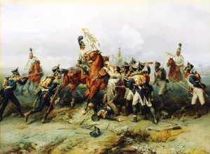 Die Ausbeutung der montierten Truppe im Schlachtfeld von Austerlitz, 1805