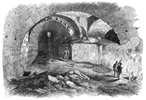Ancient Archaeological Site Drucke: The Explorations at Jerusalem: Wilson's Arch, Haram Wall, 1869. Creator: Unknown