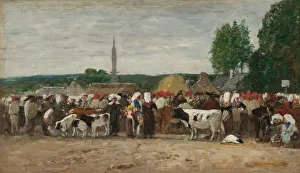 Faire in Bretagne, 1874. Schöpfer: Eugen Louis Baudry