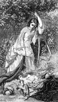 British Countryside Life Drucke: The Fair Haymaker, by G. E. Hicks