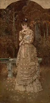 Alfred Stevens Paintings Drucke: Fall, 1877. Creator: Alfred Stevens