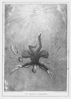British Politician Caricatures Drucke: The Fall of Icarus, 1834. Creator: John Doyle