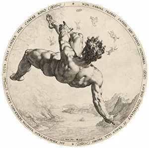 Copper Engraving Techniques Drucke: The fall of Phaeton, 1588