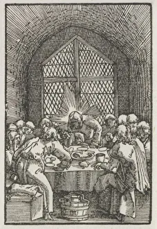 Die Sturz und Wiedergutmachung des Menschen : Die letzte Abendmahlsszene um 1515 . Schöpfer : Albrecht Dürer (deutsch , ca