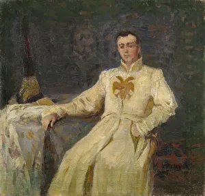 Russian History Painting Drucke: False Dmitry I, 1903