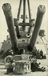 World War One Ships Drucke: The Fangs of the British Lion, (1919). Creator: Unknown