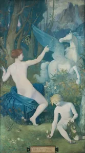 Mythology Oil On Canvas Drucke: Fantasy, 1866