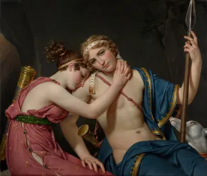 Die Abschiedsfeier von Telemasch und Eucharis, 1818. Künstler: David, Jacques-Louis (1748-1825)